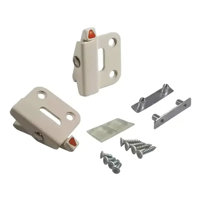 Brixwell 50-1358mbw-XCP2 Double Hung Vent Lock White single Action reverse Retro Fit Set 1/8 To 5/32in Frame To Sas - 2 per pack x2 packs