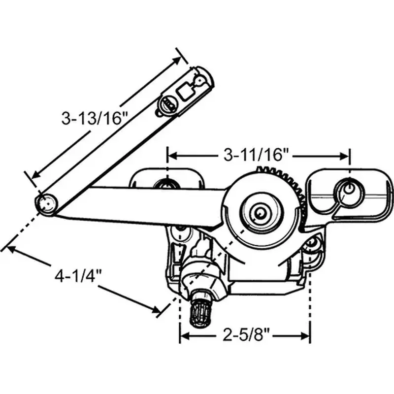 Brixwell 750-1361481 Ez Split Arm Casement Operator perma Shield handle And Cover Sold Separate