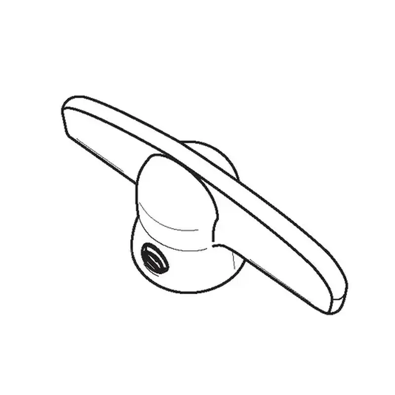 Brixwell 37-124ch Crank Handle Champagne 3/8-11 Spline Style