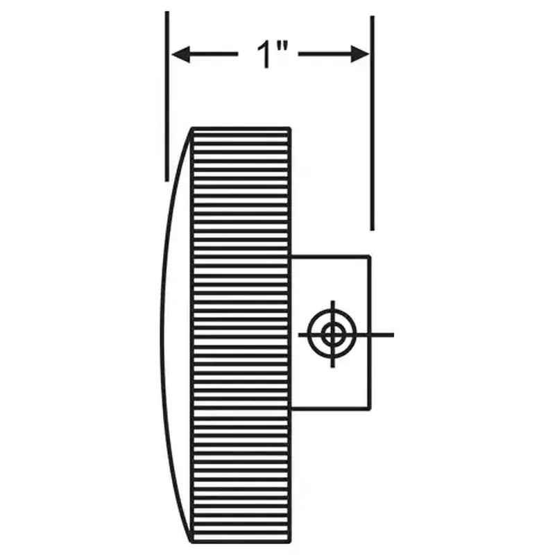Brixwell 37-138-3 Round Crank Handle White only Fit Truth 11/32in Spline