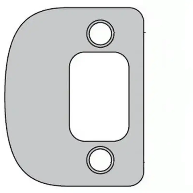 Kwikset 85303-690 Radius Corner Deadbolt Full Lip Strike Dark Bronze Finish