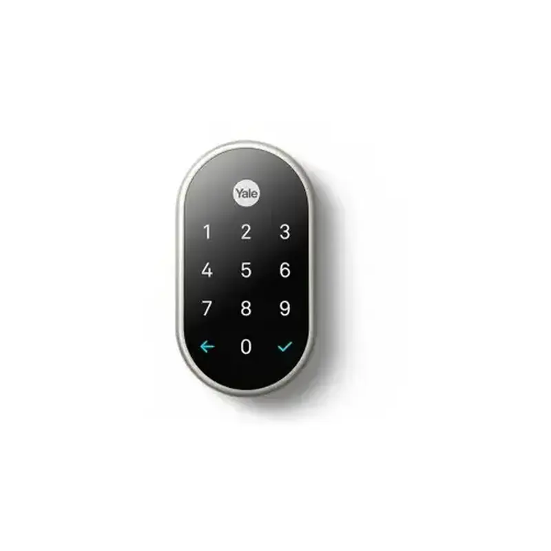 Yale Real Living YRD540WV619 Standalone Nest x Yale Weave Lock Satin Nickel Finish