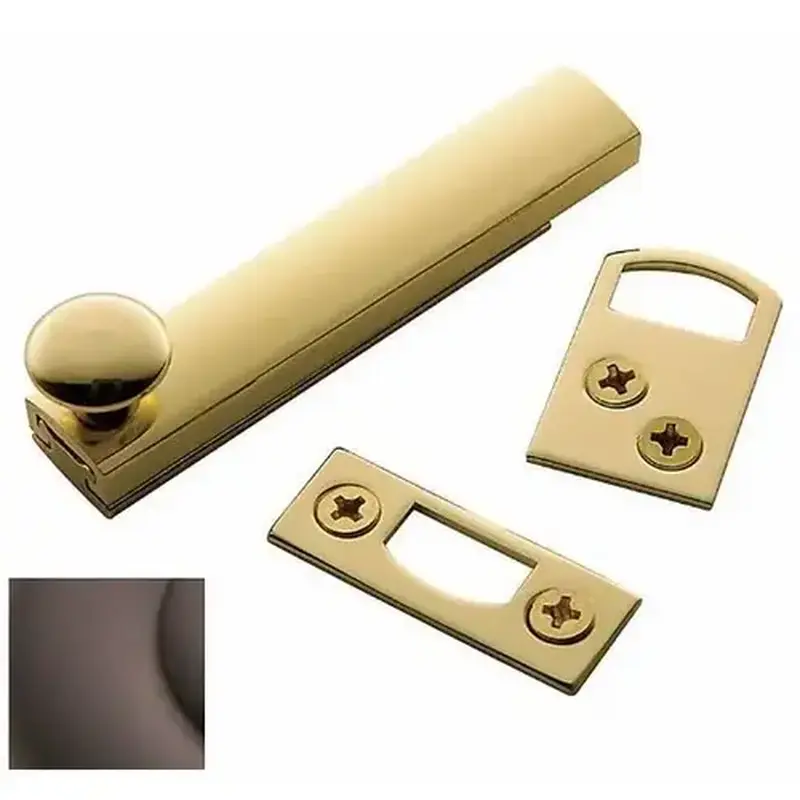 Baldwin 0321112 3" Surface Bolt Venetian Bronze Finish