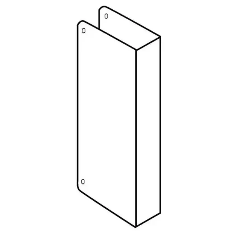 Don Jo CW40S 9" Blank Wrap Around for 1-3/4" Door Stainless Steel Finish