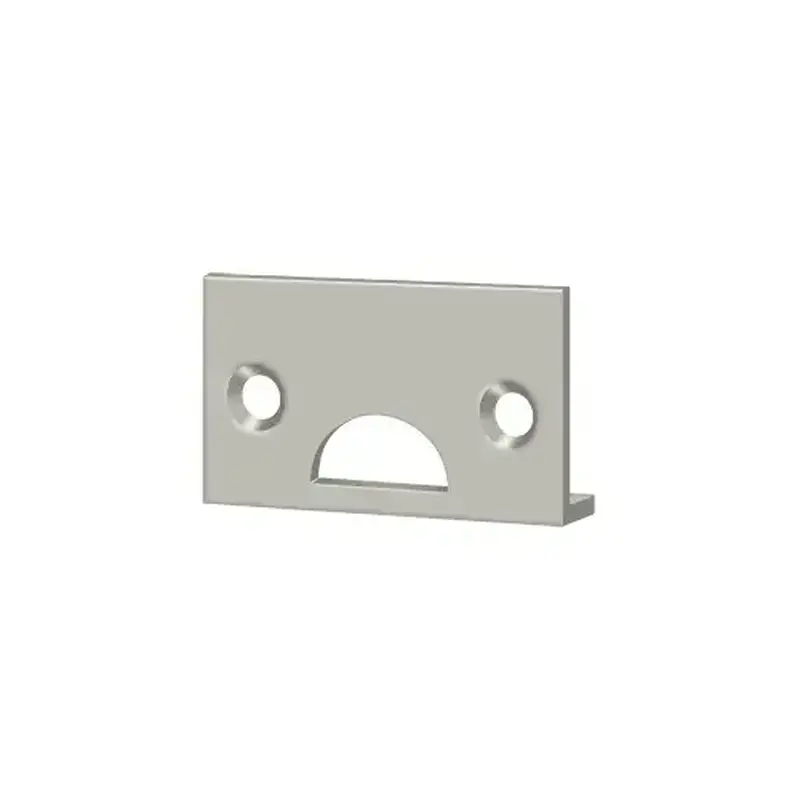Deltana 178ASTU15 Angle Strike, Solid Brass in Brushed Nickel