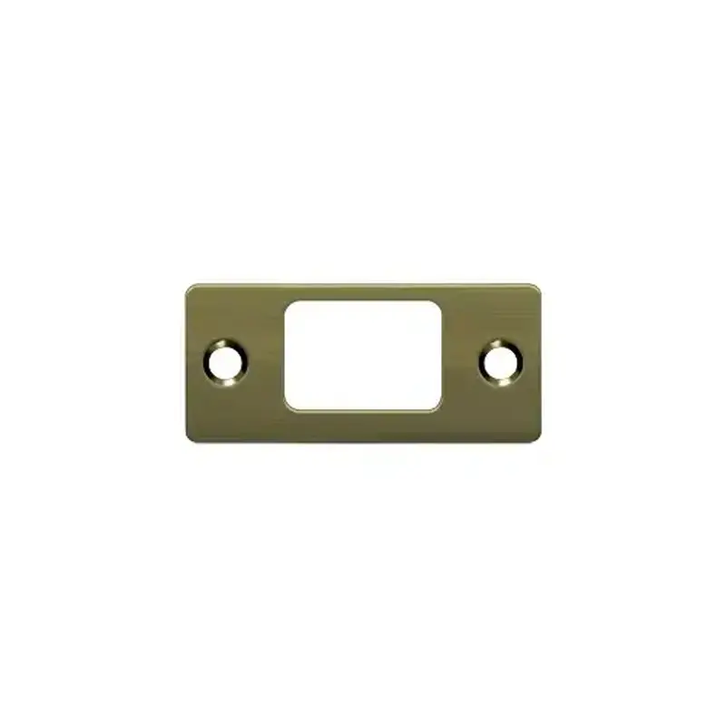 Deltana SP2753U5 Strike Plate, Deadbolt, 2-3/4" x 1-1/4" in Antique Brass