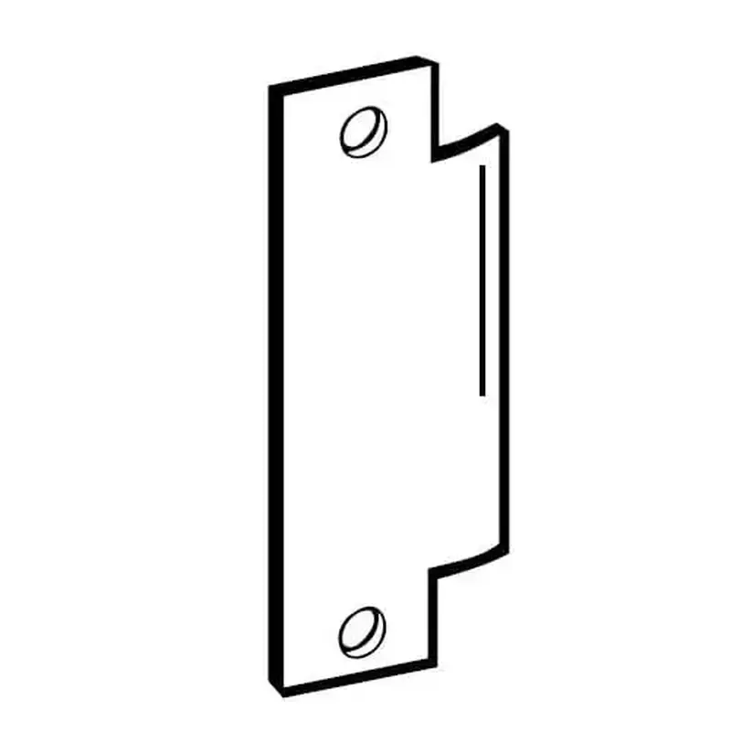 Don Jo BS16132D Blank 4-7/8" ANSI Strike Satin Stainless Steel Finish