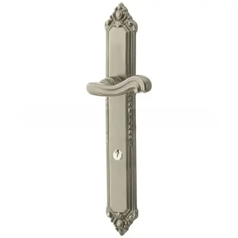 Baldwin MP003056ACT1 Kensington Multi Point Trim Keyed Entry with Turn Knob Configuration 1 Lifetime Satin Nickel Finish