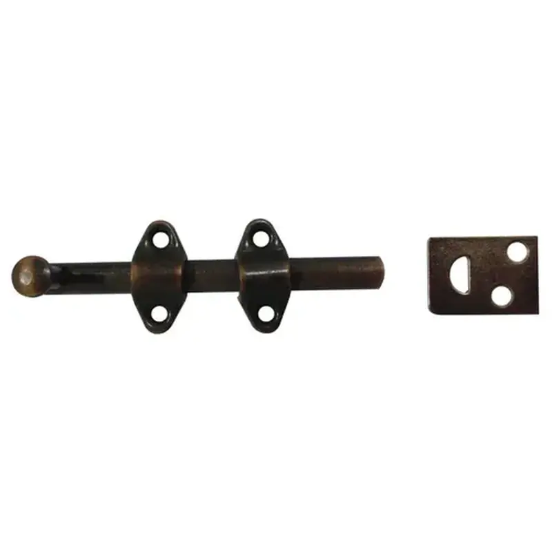 ProSource 23260VB-PS Surface Bolt, 0.7 in Bolt Head, 4 in L Bolt, Venetian Bronze