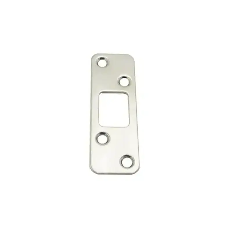 Schlage J Dexter Series 10104630 Radius Deadbolt Strike Satin Stainless Steel Finish