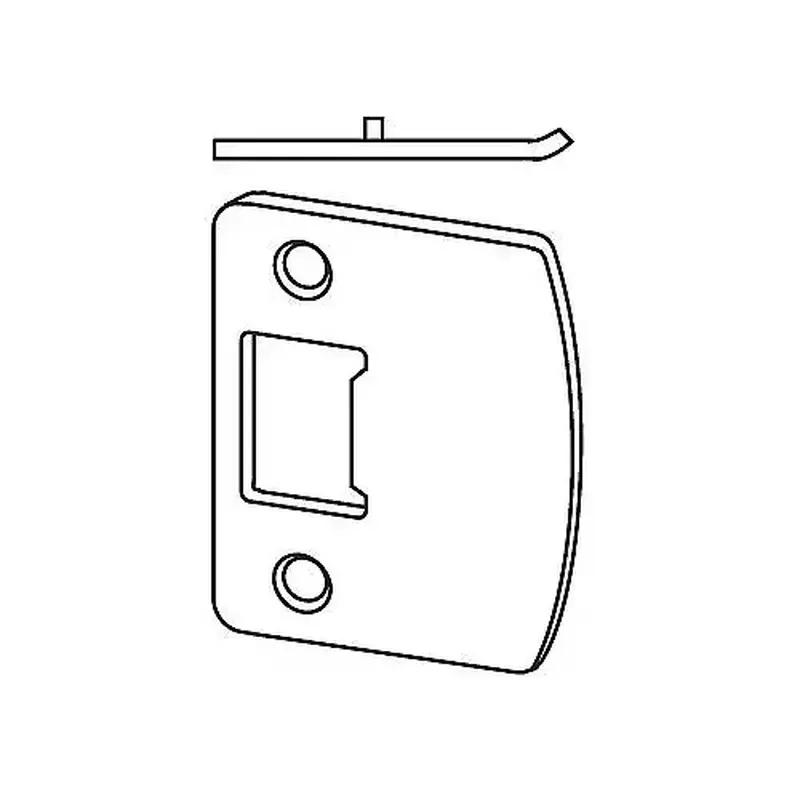 Schlage J Dexter Series J250009605 Radius Full Lip Strike Bright Brass Finish