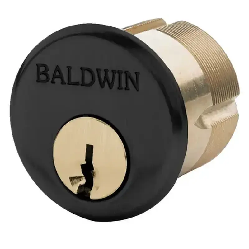 Baldwin 8327190 1-3/4" Mortise Cylinder Satin Black Finish