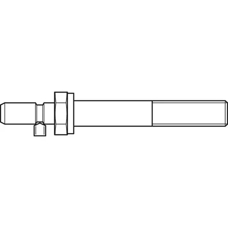 Hafele 909.03.869 Mounting Set, Back-To-Back, for Pull Handles Door drilling diameter: 3/8" 33 - 37 mm 1 7/16" 1 5/16" Straight support for Wood Doors, For door thickness: (1 5/16 - 1 7/16") 33 - 37 mm