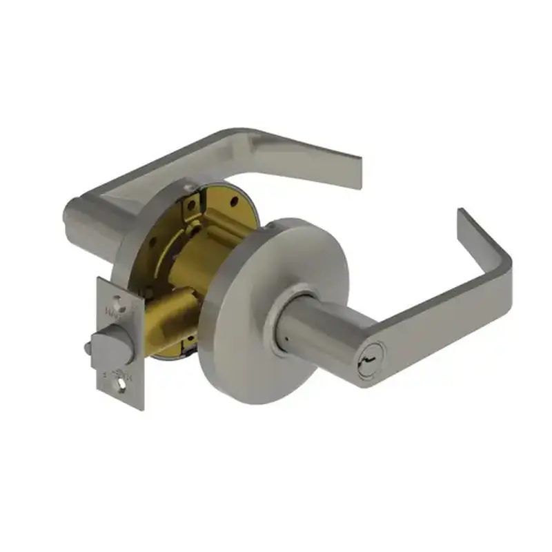 Hager 014438 3553 Archer Lever Entry Cylindrical Lock Satin Chrome Finish