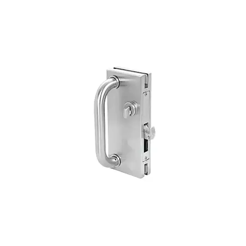 CRL DH410BS Brushed Stainless 4" x 10" Non-Handed Center Lock With Hook Throw Deadlock Latch