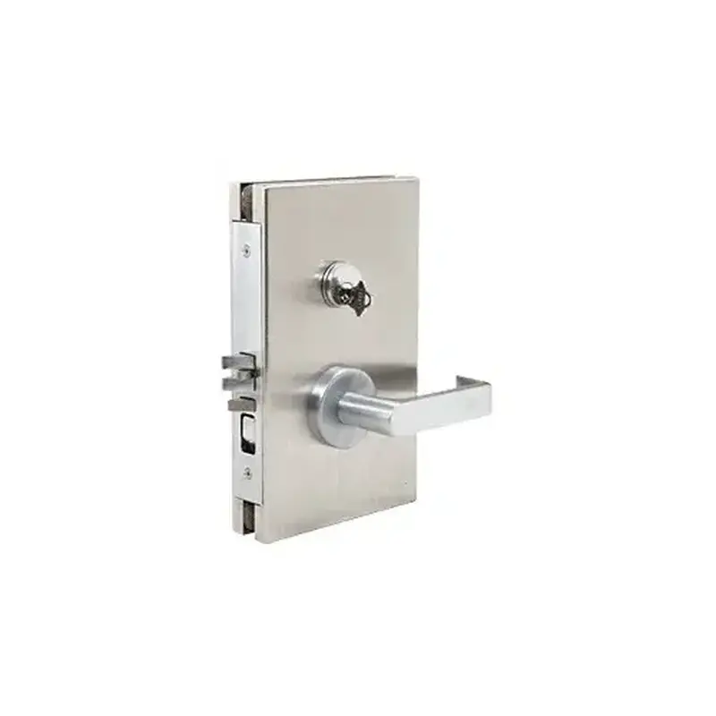 CRL DL610R0BS Brushed Stainless 6" x 10" RH Center Lock with Deadlatch in Office Function