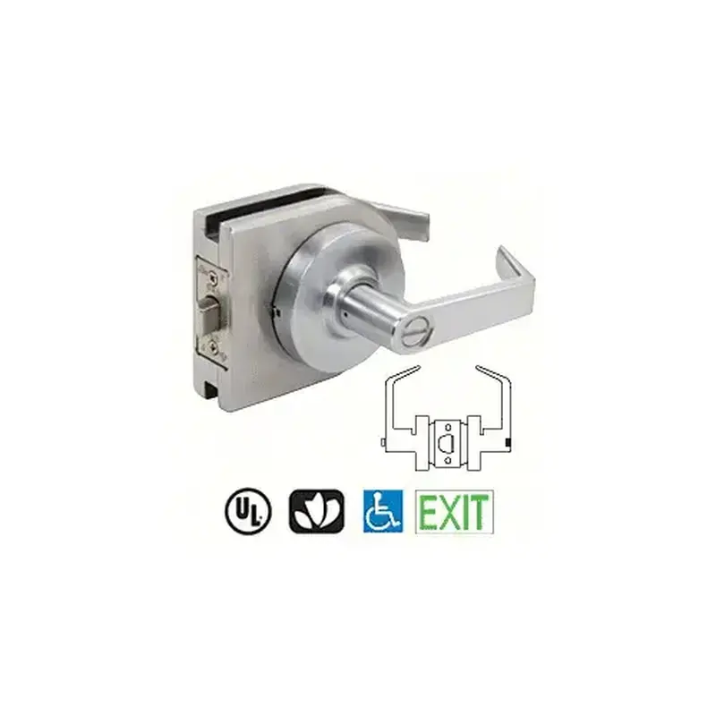 CRL LH40BS Brushed Stainless Grade 1 Lever Lock Housing - Privacy