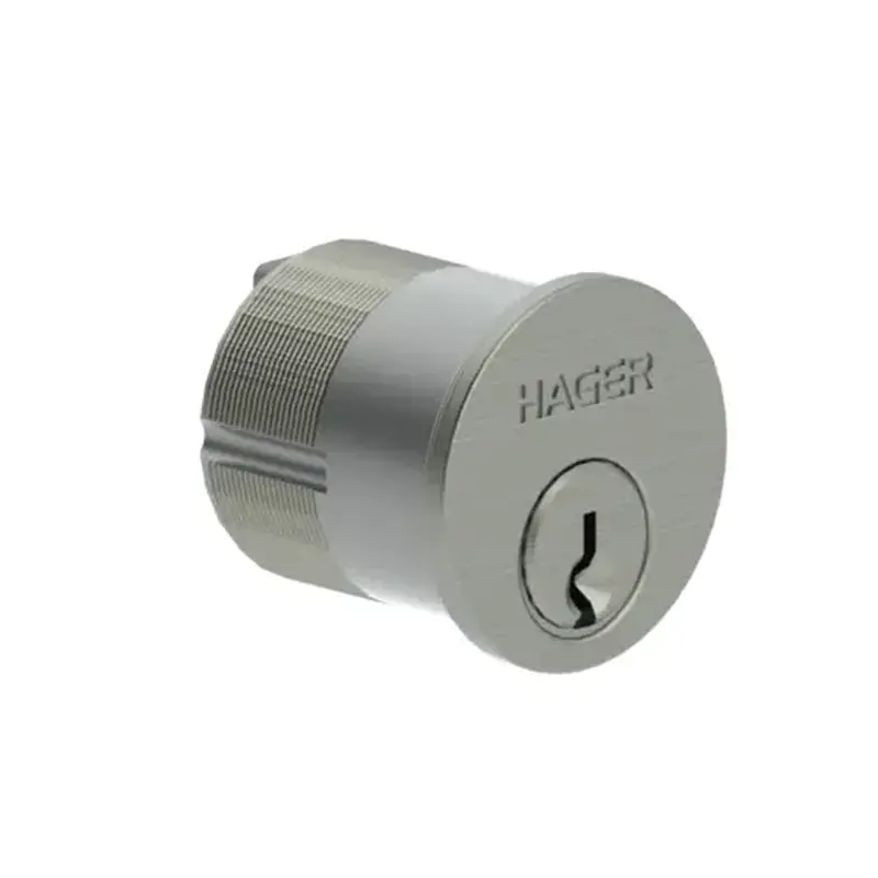 Hager 001520 3902 MORTISE CYLINDER 1-1/4" US26D 6PIN CL4 KD - Mortise Cylinder Satin Chrome