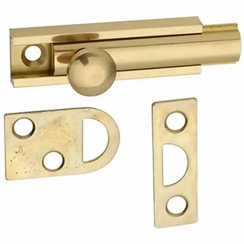 National Hardware N197962 V1922 2" Surface Bolt Solid Brass Finish