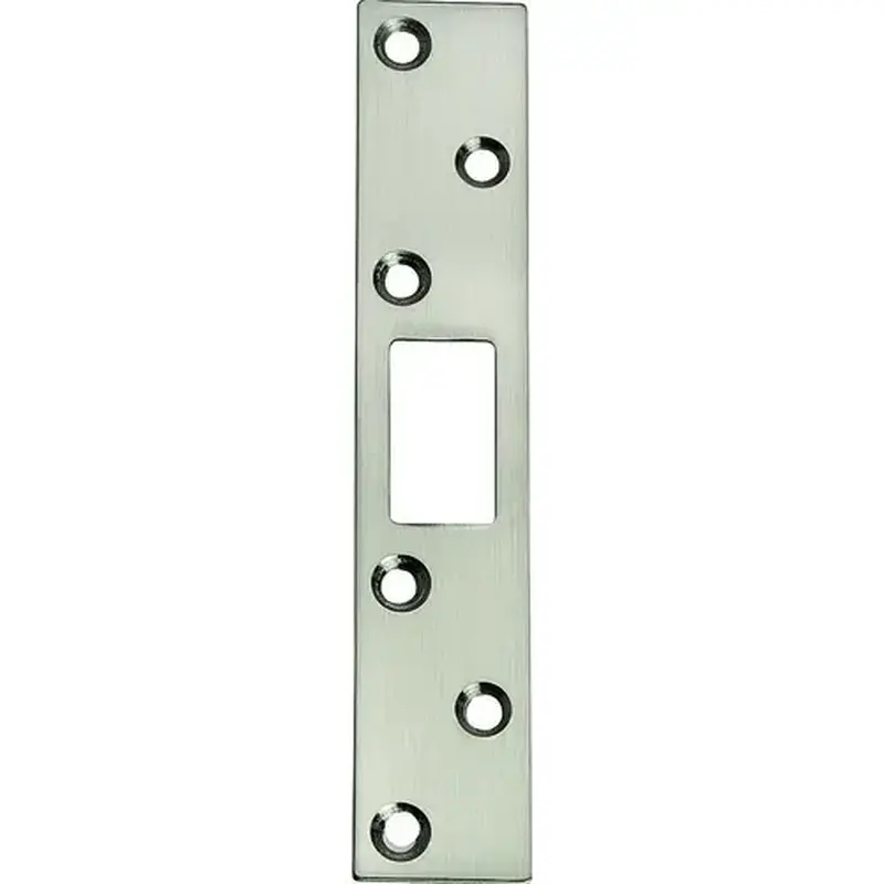 ProSource HSH-004BN-PS Security Door Latch Strike, Steel, Satin Nickel, 6 in H, 1-1/8 in W