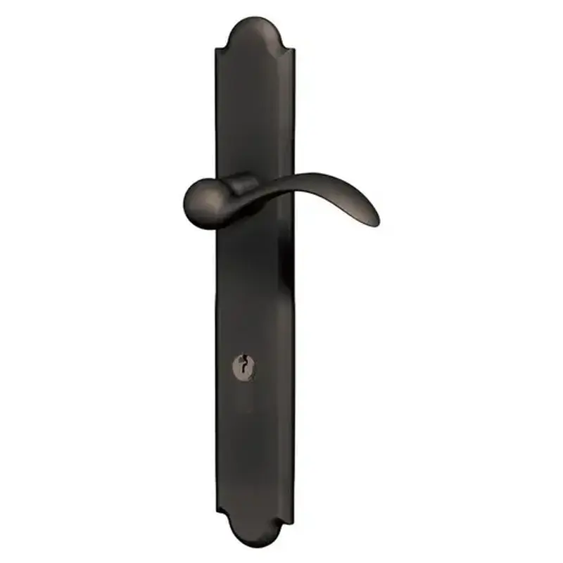 Baldwin MP016190ACT4 Boulder Multi Point Trim Keyed Entry with Turn Knob Configuration 4 Satin Black Finish