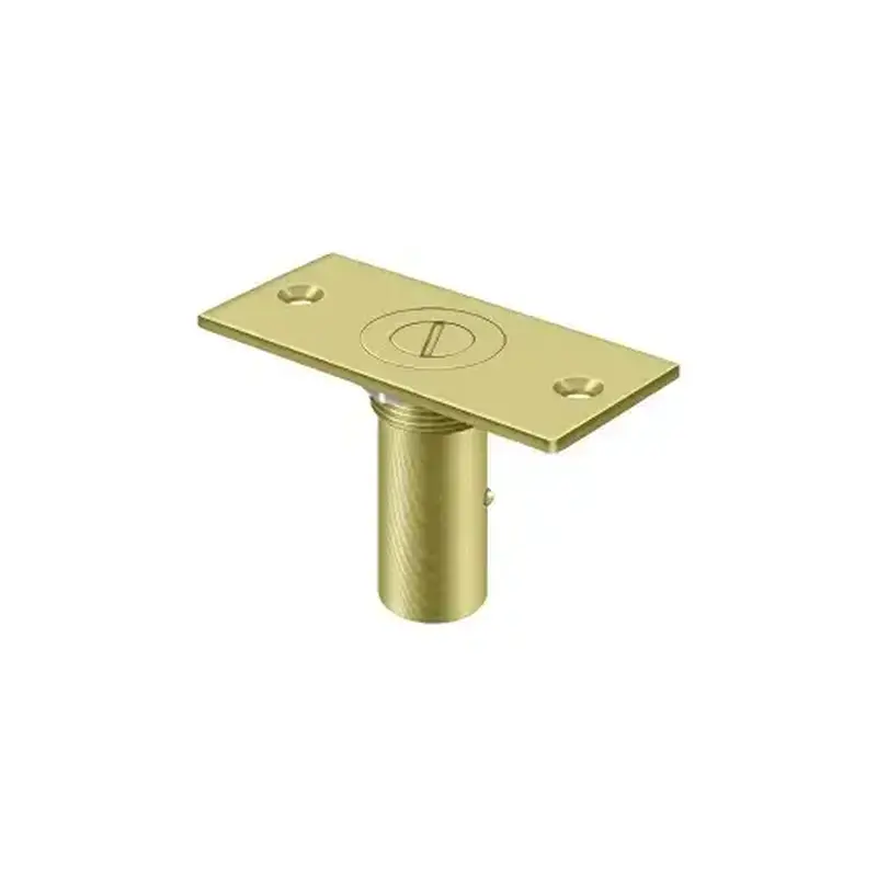 Deltana SPDP35SU3 Dust Proof Strike 3-1/2" x 1-5/8" w/Safety Lock in Polished Brass
