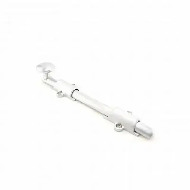 Ives Commercial 253B26D8 Solid Brass 8" Deluxe Surface Bolt with Multiple Strikes Satin Chrome Finish