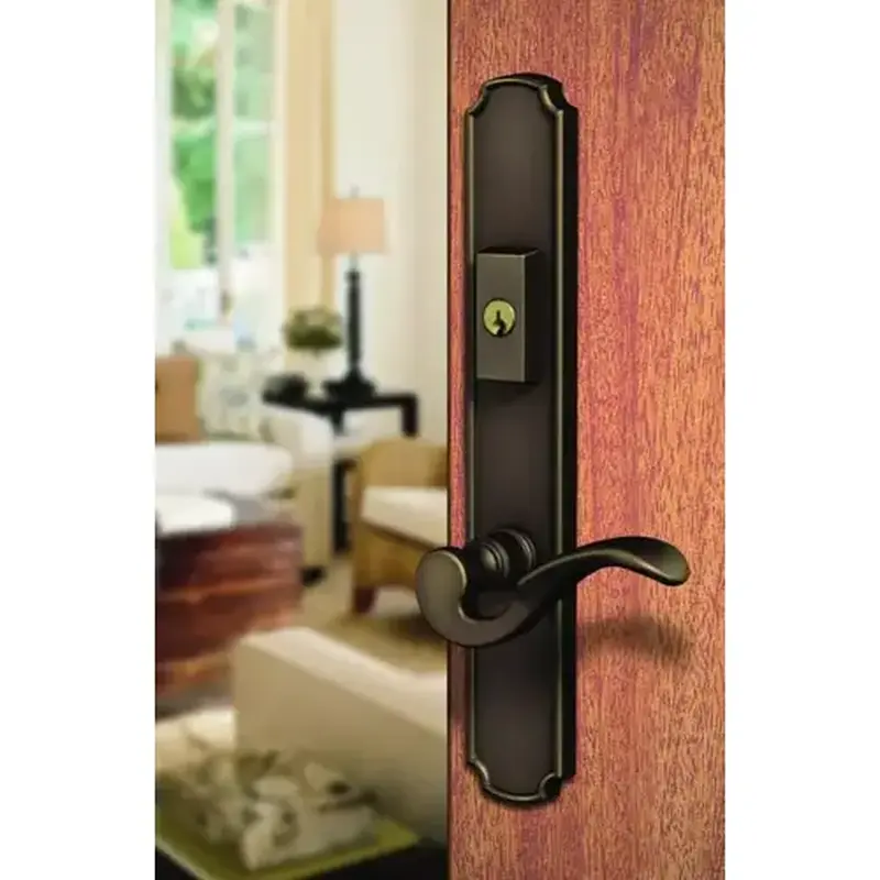 Baldwin MP002260ACT4 Bismark Multi Point Trim Keyed Entry with Turn Knob Configuration 4 Bright Chrome Finish
