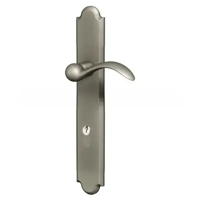 Baldwin MP016056ACT1X Boulder Multi Point Trim Keyed Entry with Turn Knob Configuration 1 Minus Lever Lifetime Satin Nickel Finish