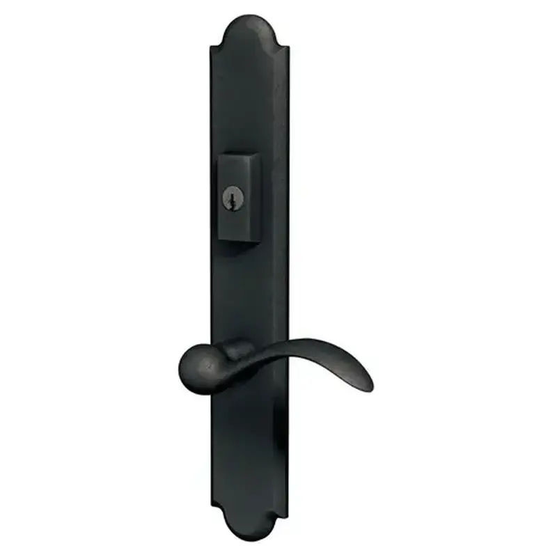 Baldwin MP016402ACT6 Boulder Multi Point Trim Keyed Entry with Turn Knob Configuration 6 Distressed Oil Rubbed Bronze Finish