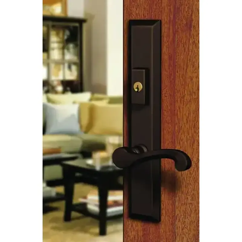 Baldwin MP004260ACT5 Concord Multi Point Trim Keyed Entry with Turn Knob Configuration 5 Bright Chrome Finish