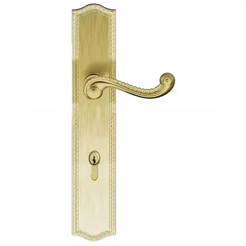 Baldwin MP009060ACT4X Bristol Multi Point Trim Keyed Entry with Turn Knob Configuration 4 Minus Lever Satin Brass with Brown Finish