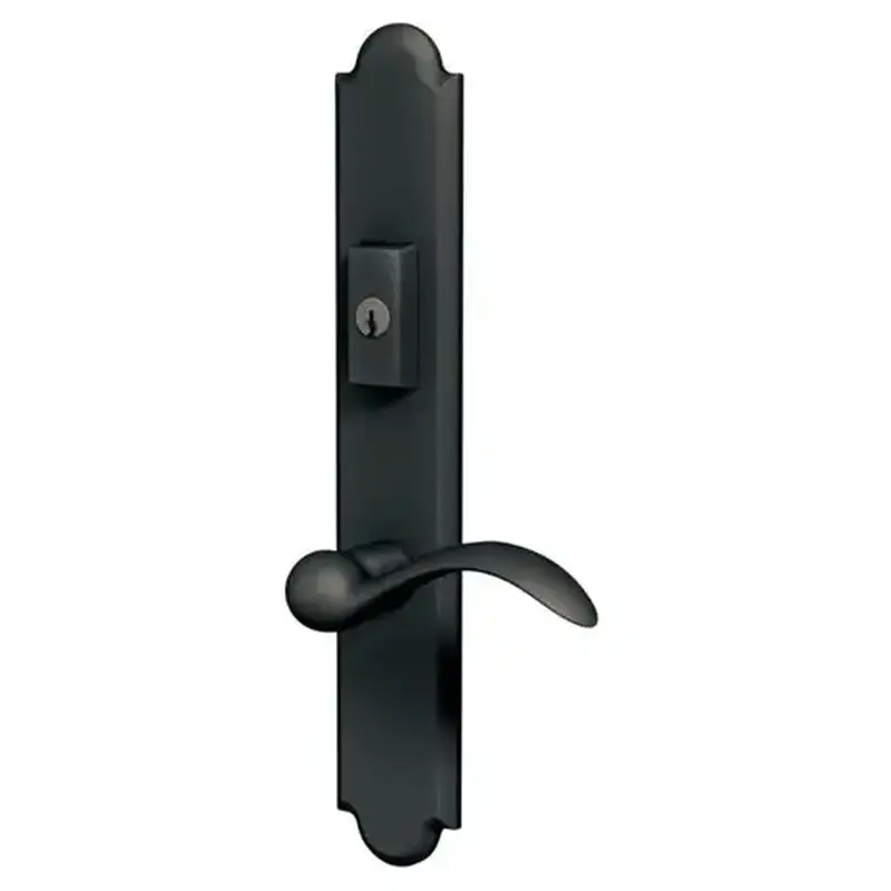 Baldwin MP016102ACT4X Boulder Multi Point Trim Keyed Entry with Turn Knob Configuration 4 Minus Lever Oil Rubbed Bronze Finish