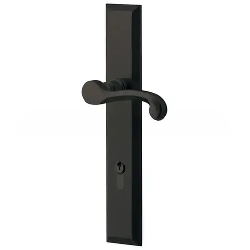 Baldwin MP004190ACT4X Concord Multi Point Trim Keyed Entry with Turn Knob Configuration 4 Minus Lever Satin Black Finish