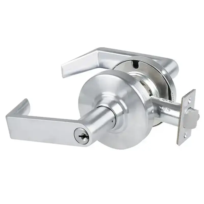 Schlage Commercial ND53PDRHO626EE214 ND Series Entry C123 Keyway Rhodes with 13-247 Latch 10-025 Strike Equally Extended 2-1/4" Satin Chrome Finish
