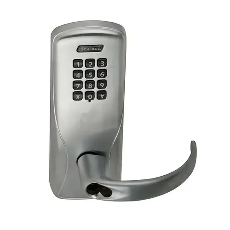 Schlage Electronics CO100CY50KPSPA625BR Electric Cylindrical Lock Bright Chrome