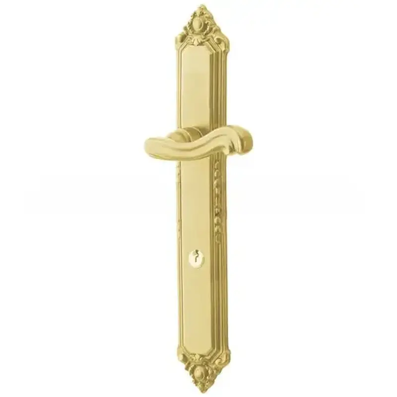 Baldwin MP003060ACT1 Kensington Multi Point Trim Keyed Entry with Turn Knob Configuration 1 Satin Brass with Brown Finish