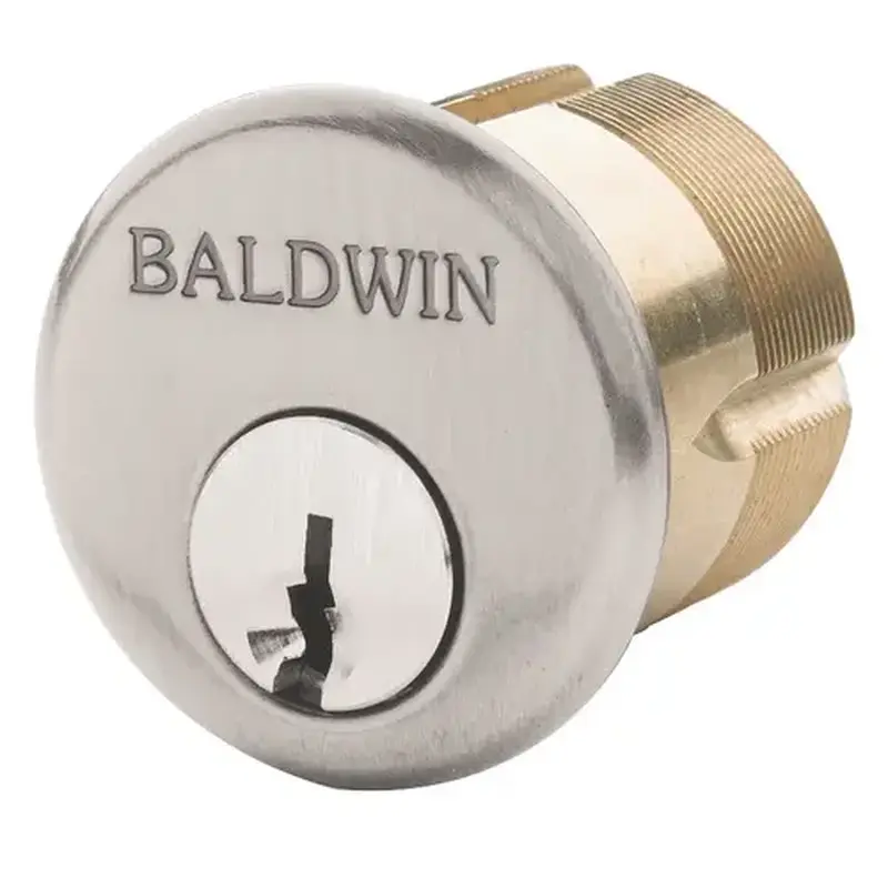 Baldwin 8329056 2-1/4" Mortise Cylinder Lifetime Satin Nickel Finish