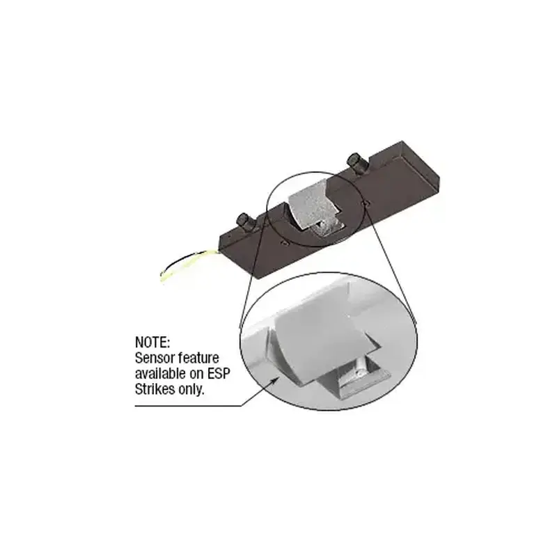 CRL ESP10RB Oil Rubbed Bronze Electric Strike With Sensor for Single Doors- Fail Secure