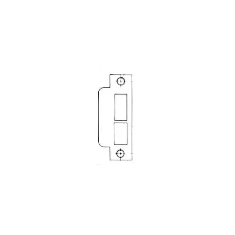 Baldwin 6039112L178 Left Hand 1-7/8" Extended Lip ASA Strike For 2-3/4" Backset Deadbolt Only Venetian Bronze Finish