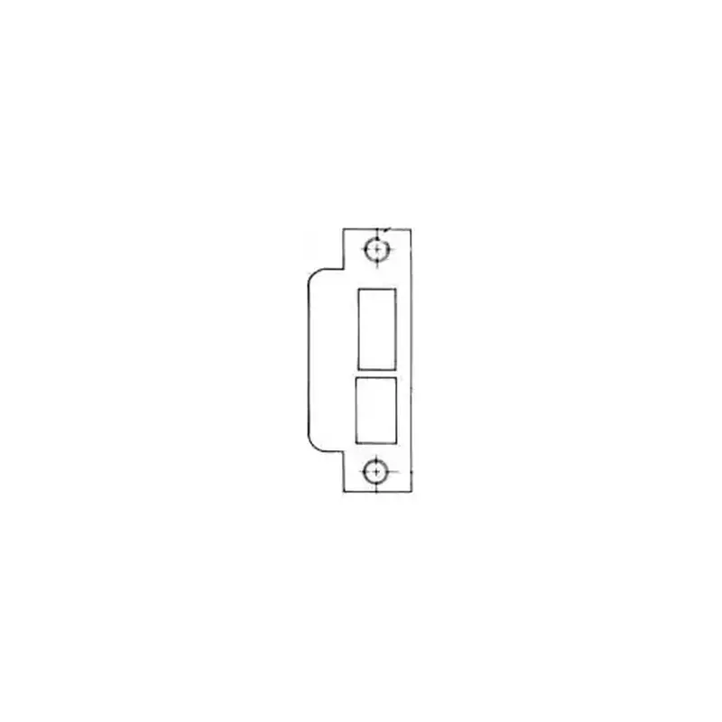 Baldwin 6039190R178 Right Hand 1-7/8" Extended Lip ASA Strike For 2-3/4" Backset Deadbolt Only Satin Black Finish