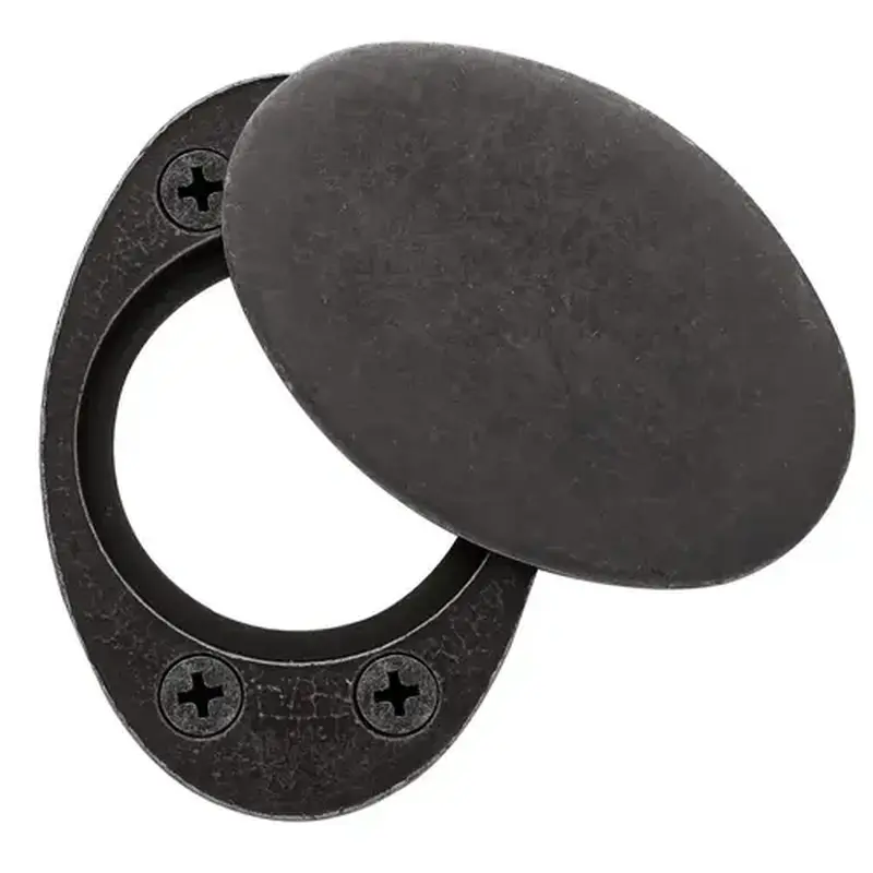 Baldwin 6755402 Cylinder Lock Cover Plate Distressed Oil Rubbed Bronze Finish