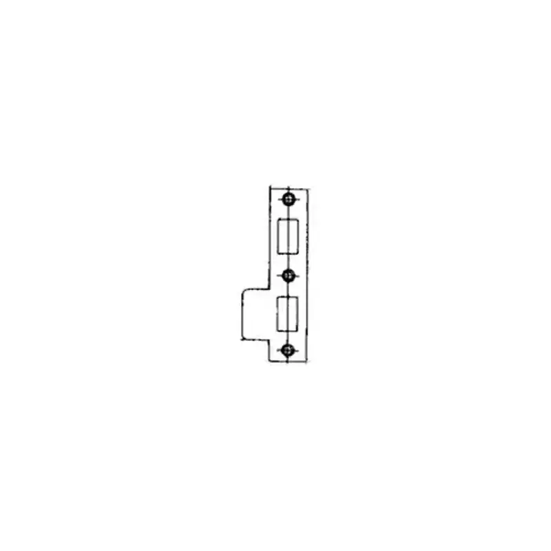 Baldwin 5528060L Left Hand Combination Privacy Strike Satin Brass With Brown Finish