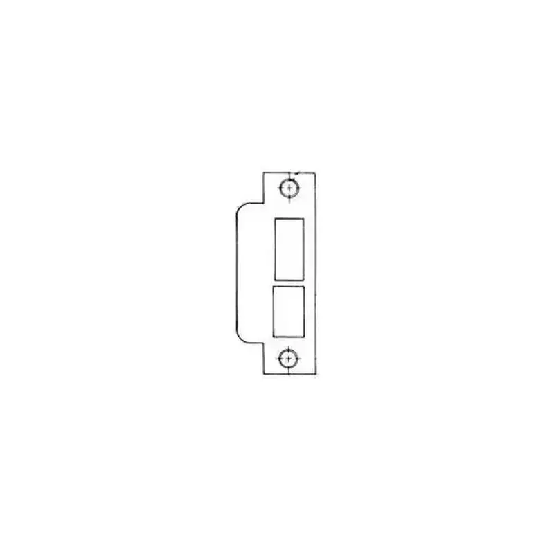 Baldwin 6038003L158 Left Hand 1-5/8" Extended Lip ASA Strike For 2-3/4" Backset Latch Only Lifetime Brass Finish