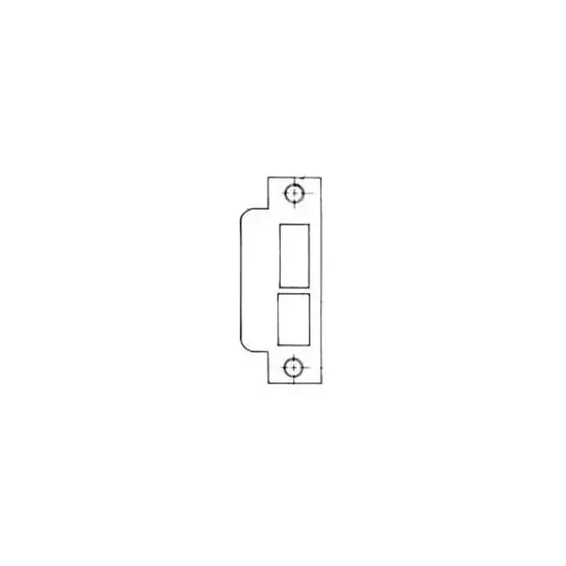 Baldwin 6039003R158 Right Hand 1-5/8" Extended Lip ASA Strike For 2-3/4" Backset Deadbolt Only Lifetime Brass Finish
