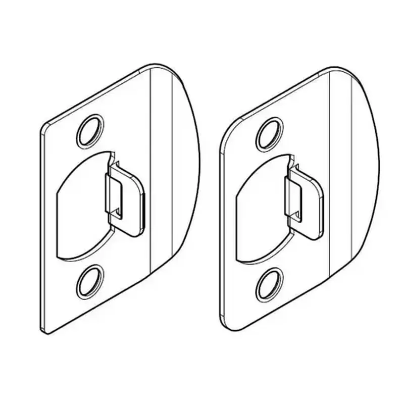 Baldwin Reserve 8BR0401006 Knob and Lever Dual Strike Kit for Reserve Series Bright Chrome