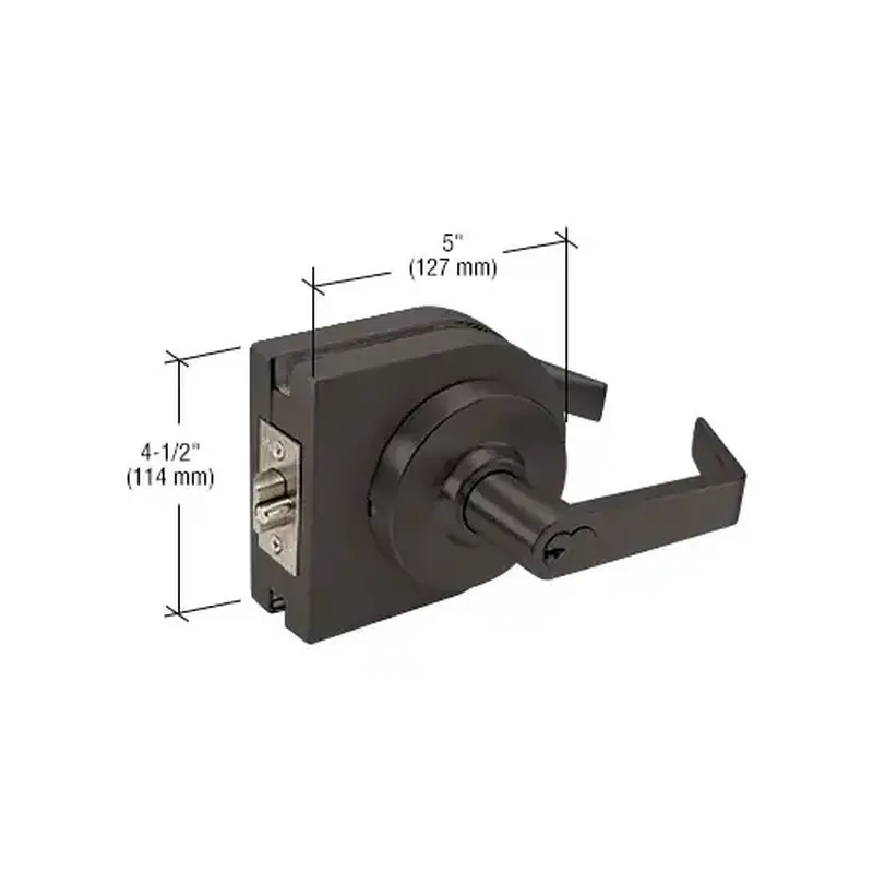 Schlage LH80DU Black Bronze 6-Pin Classroom Lever Lock Housing - Grade 1