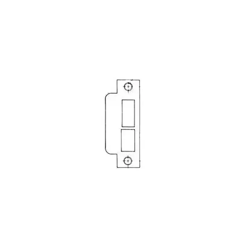Baldwin 6339055L158 Left Hand 1-5/8" Extended ASA Strike Latch and Deadbolt Lifetime Bright Nickel Finish