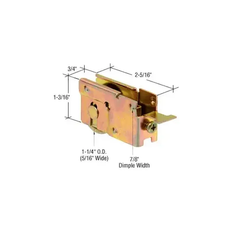 CRL D1923 1-1/4" Steel Sliding Glass Door Roller with 3/4" Wide Housing for Marshall Aluminum Doors