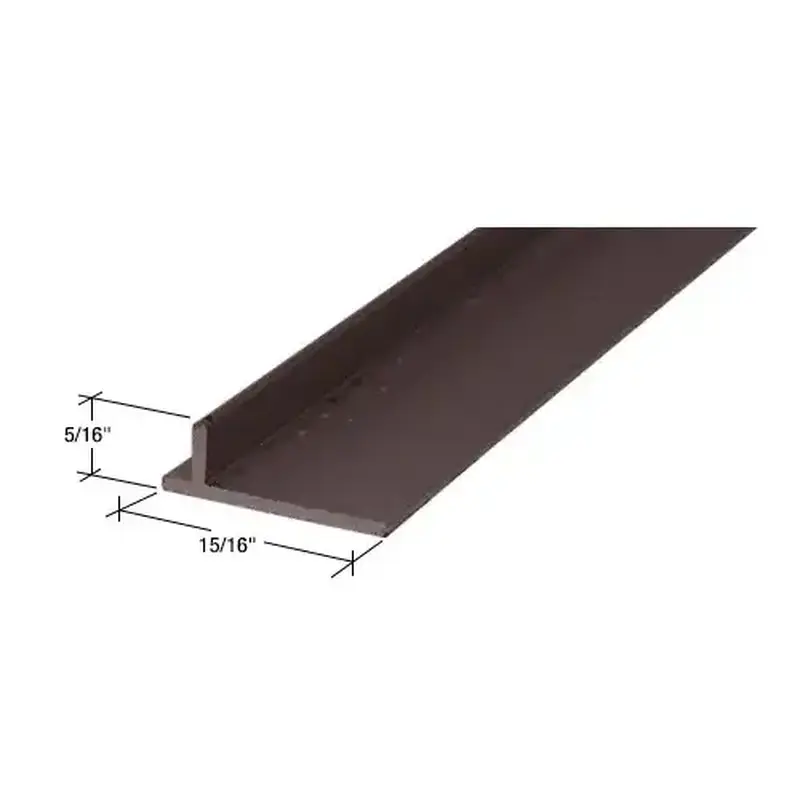 Brixwell PLD1680-CCP60 Bronze Sliding Screen Door Rail -  60" Stock Length